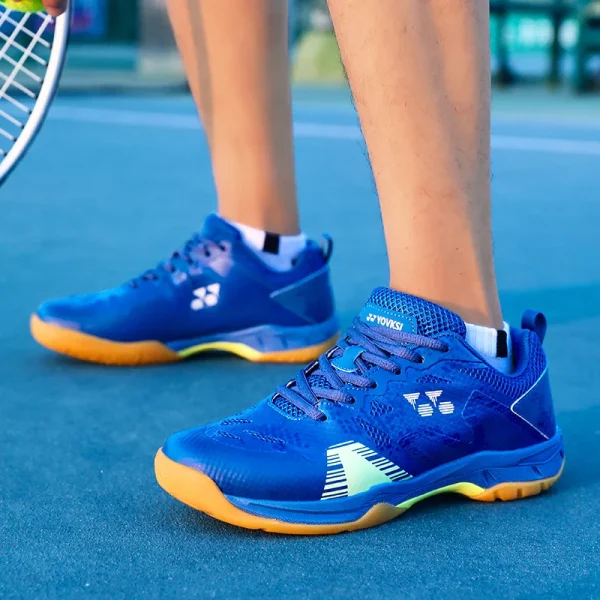 New Fashion  Professional Badminton Shoes Breathable Wear Lightweight Shock Absorption Men and Women Volleyball Shoes - Image 5