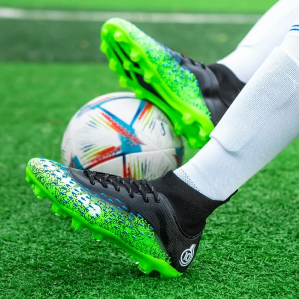 Greatshoes Green Football Shoes Soccer Boots Supplier,Field Football Boot Original Futsal Soccer Shoes Men - Image 4