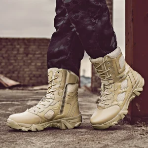 Waterproof Desert Boots High Top Outdoor Shoes Men's Tactical Boots for Men Size 40-47