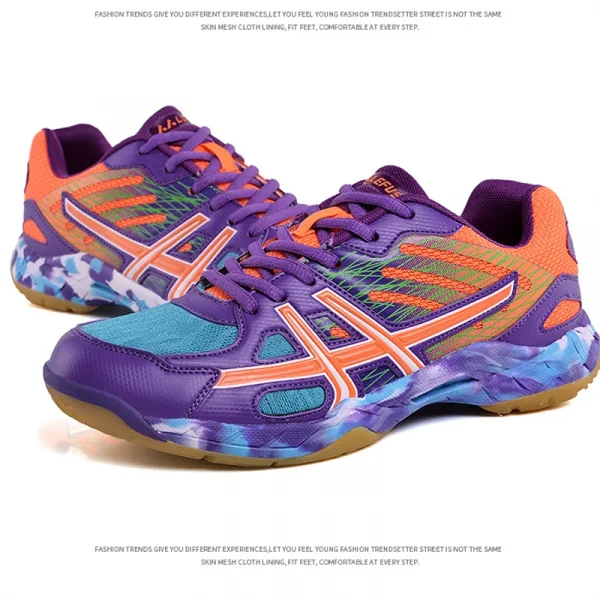 Colorful Adult Running Shoes Indoor Gym Cross Training Sneakers Breathable Volleyball Badminton Tennis Shoes - Image 3