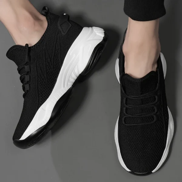 Invisible Inner Height Increasing 6cm 8cm10cm Flying Mesh Casual Sneakers for Men Lace-Up Anti-Slip Size 36-44 - Image 2