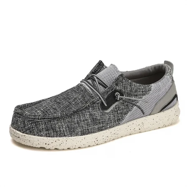 Fashion Hot Sale Wholesale Latest Canvas Cow Suede Sport Knit Casual Boat Flat Moccasin Lazy Driving Mens Womens Loafer Shoes - Image 2