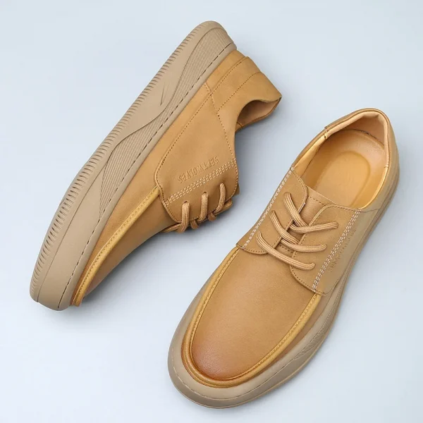 New 2025 Models Top Grade Cow Leather Casual Oxford Shoes for Men Fashion Italy Design Boat Shoe Sneaker Durable Best Quality - Image 3