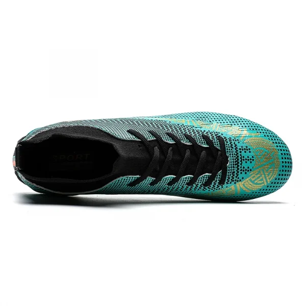 High Ankle Professional Long Nail Anti slip and Wear-resistant Training Fashion Football Sneakers Soccer Boots for Men - Image 5