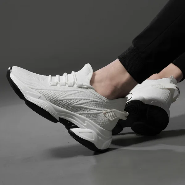 Invisible Inner Height Increasing 6cm 8cm10cm Flying Mesh Casual Sneakers for Men Lace-Up Anti-Slip Size 36-44 - Image 3