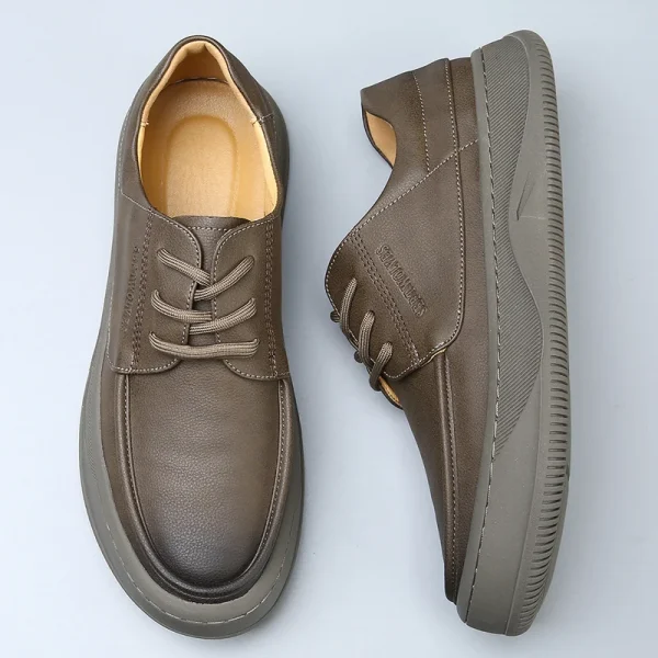 New 2025 Models Top Grade Cow Leather Casual Oxford Shoes for Men Fashion Italy Design Boat Shoe Sneaker Durable Best Quality - Image 5