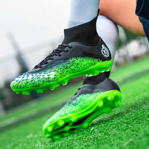 Greatshoes Green Football Shoes Soccer Boots Supplier,Field Football Boot Original Futsal Soccer Shoes Men - Image 3