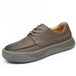 New 2025 Models Top Grade Cow Leather Casual Oxford Shoes for Men Fashion Italy Design Boat Shoe Sneaker Durable Best Quality