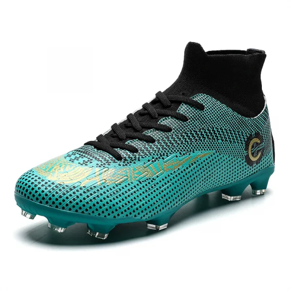 High Ankle Professional Long Nail Anti slip and Wear-resistant Training Fashion Football Sneakers Soccer Boots for Men - Image 6