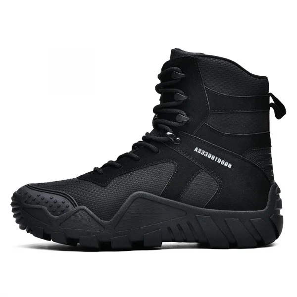 Customized High Climbing Manufacture in STOCK Desert Trending and High-Top Hiking Boots New Rubber Breathable Men'S Shoe - Image 3