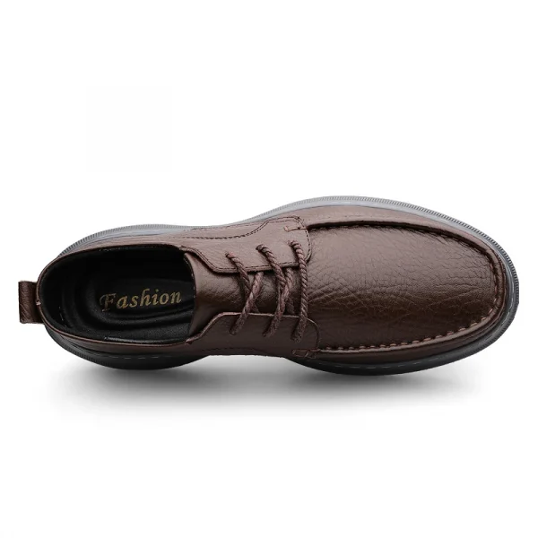 Models Best Sale Lofer Shoes for Men Boat Shoes Real Cow Leather Lace-up Business Casual Arch Support Quality Big 46 - Image 5