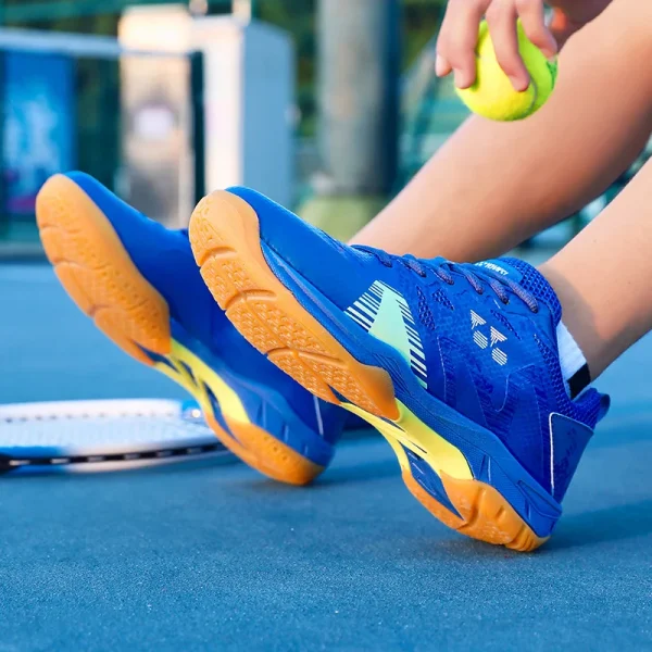 New Fashion  Professional Badminton Shoes Breathable Wear Lightweight Shock Absorption Men and Women Volleyball Shoes - Image 4