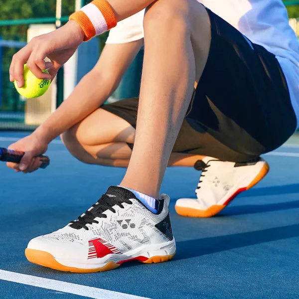 New Fashion  Professional Badminton Shoes Breathable Wear Lightweight Shock Absorption Men and Women Volleyball Shoes - Image 2