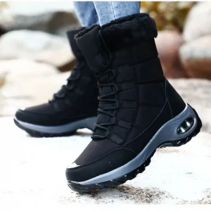 Women Winter Boots Heels Women's Ankle Boots Thick-soled Wool Casual  Snow Boots for Women Shoes
