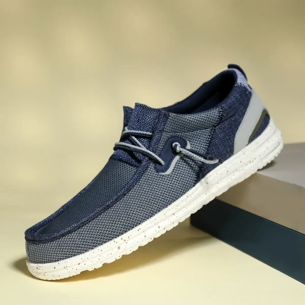 Fashion Hot Sale Wholesale Latest Canvas Cow Suede Sport Knit Casual Boat Flat Moccasin Lazy Driving Mens Womens Loafer Shoes - Image 3