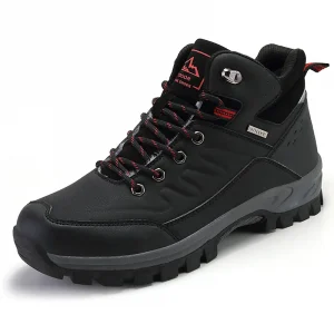 British Style Men Ankle Boot Fashion Footwear PU Leather High Top With Plush Men's Desert Outdoor Training Combat Snow Boots
