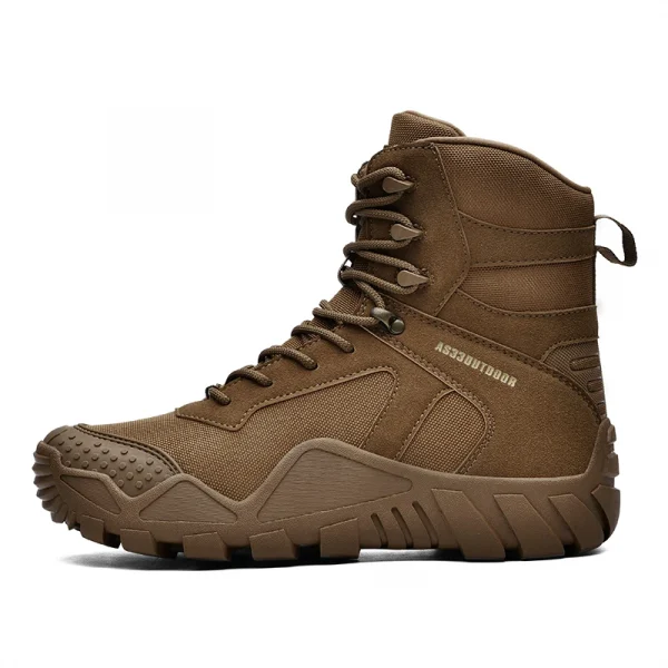 Customized High Climbing Manufacture in STOCK Desert Trending and High-Top Hiking Boots New Rubber Breathable Men'S Shoe - Image 5