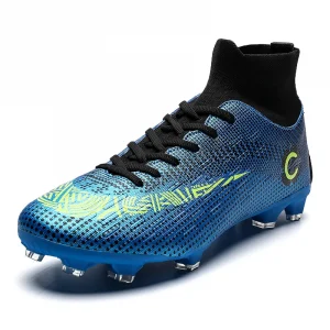 High Ankle Professional Long Nail Anti slip and Wear-resistant Training Fashion Football Sneakers Soccer Boots for Men