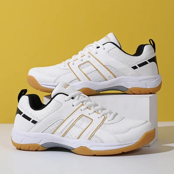 2025 Factory Custom Indoor Spring Sport Shoes Professional Lightweight Female Volleyball Shoes Woman Badminton Pickleball Shoes - Image 4