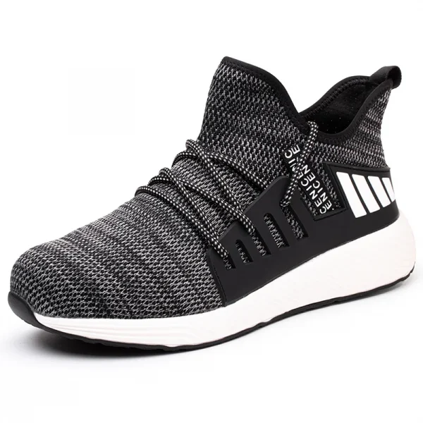 LIGHT BEARER Fashionable Light Weight Steel Toe Safety Shoes Sneakers for Men and Women Work - Image 6